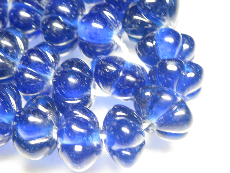 TOKO-BEADS AG925-04N Glass bead (strand) 18~20mm AG925-04N 花弁型ガラスビーズ（連） 18~20mm Asian bead & African bead  Handmade,Lampeork,bead,asia,india,ethnic,parts,accessory,beads とんぼ玉,ビーズ,トンボ玉,アジア,インド,エスニック,手作り,パーツ,アクセサリー
