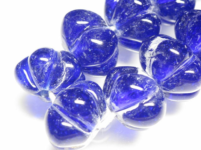 TOKO-BEADS AG925-07N Glass bead (strand) 18~20mm AG925-07N 花弁型ガラスビーズ（連） 18~20mm Asian bead & African bead  Handmade,Lampeork,bead,asia,india,ethnic,parts,accessory,beads とんぼ玉,ビーズ,トンボ玉,アジア,インド,エスニック,手作り,パーツ,アクセサリー