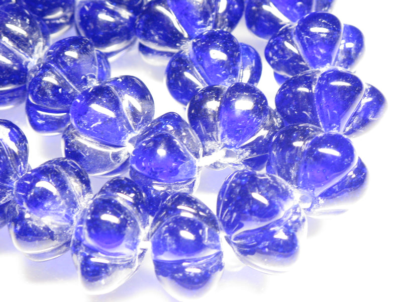 TOKO-BEADS AG925-07N Glass bead (strand) 18~20mm AG925-07N 花弁型ガラスビーズ（連） 18~20mm Asian bead & African bead  Handmade,Lampeork,bead,asia,india,ethnic,parts,accessory,beads とんぼ玉,ビーズ,トンボ玉,アジア,インド,エスニック,手作り,パーツ,アクセサリー