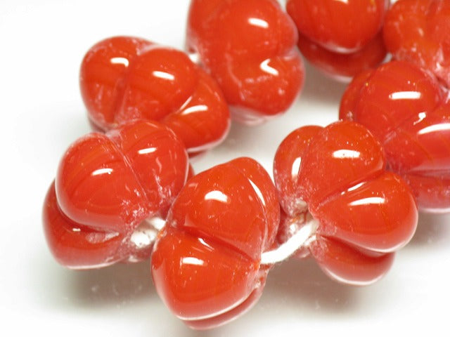 TOKO-BEADS AG925-08N Glass bead (strand) 18~20mm AG925-08N 花弁型ガラスビーズ（連） 18~20mm Asian bead & African bead  Handmade,Lampeork,bead,asia,india,ethnic,parts,accessory,beads とんぼ玉,ビーズ,トンボ玉,アジア,インド,エスニック,手作り,パーツ,アクセサリー
