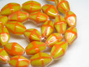 TOKO-BEADS AG926N-49 Glass bead (strand) 12~13mm AG926N-49 柄付ひし形とんぼ玉（連） 12~13mm Asian bead & African bead  Handmade,Lampeork,bead,asia,india,ethnic,parts,accessory,beads とんぼ玉,ビーズ,トンボ玉,アジア,インド,エスニック,手作り,パーツ,アクセサリー