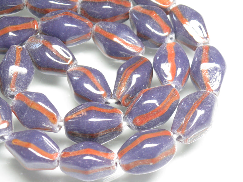 TOKO-BEADS AG926N-55 Glass bead (strand) 12~13mm AG926N-55 柄付ひし形とんぼ玉（連） 12~13mm Asian bead & African bead  Handmade,Lampeork,bead,asia,india,ethnic,parts,accessory,beads とんぼ玉,ビーズ,トンボ玉,アジア,インド,エスニック,手作り,パーツ,アクセサリー