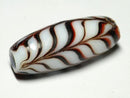 TOKO-BEADS AG926-64 Arrow feather pattern glass bead 10~11.5mm AG926-64 矢羽文様とんぼ玉 10~11.5mm Asian bead & African bead  Handmade,Lampeork,bead,asia,india,ethnic,parts,accessory,beads とんぼ玉,ビーズ,トンボ玉,アジア,インド,エスニック,手作り,パーツ,アクセサリー
