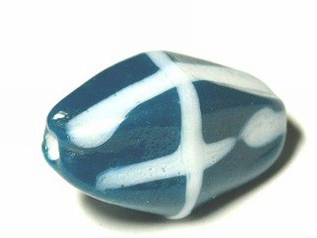 TOKO-BEADS AG926S-43 Glass bead 12~13mm AG926S-43 柄付ひし形とんぼ玉 12~13mm Asian bead & African bead  Handmade,Lampeork,bead,asia,india,ethnic,parts,accessory,beads とんぼ玉,ビーズ,トンボ玉,アジア,インド,エスニック,手作り,パーツ,アクセサリー