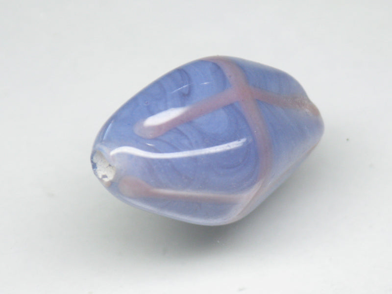 TOKO-BEADS AG926S-47 Glass bead 12~13mm AG926S-47 柄付ひし形とんぼ玉 12~13mm Asian bead & African bead  Handmade,Lampeork,bead,asia,india,ethnic,parts,accessory,beads とんぼ玉,ビーズ,トンボ玉,アジア,インド,エスニック,手作り,パーツ,アクセサリー