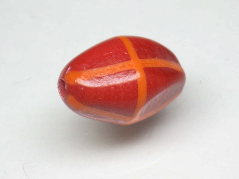 TOKO-BEADS AG926S-52 Glass bead 12~13mm AG926S-52 柄付ひし形とんぼ玉 12~13mm Asian bead & African bead  Handmade,Lampeork,bead,asia,india,ethnic,parts,accessory,beads とんぼ玉,ビーズ,トンボ玉,アジア,インド,エスニック,手作り,パーツ,アクセサリー