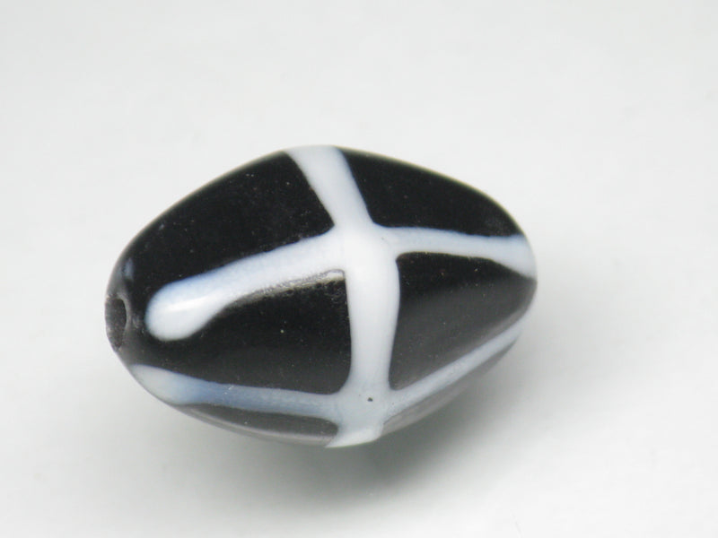 TOKO-BEADS AG926S-57 Glass bead 12~13mm AG926S-57 柄付ひし形とんぼ玉 12~13mm Asian bead & African bead  Handmade,Lampeork,bead,asia,india,ethnic,parts,accessory,beads とんぼ玉,ビーズ,トンボ玉,アジア,インド,エスニック,手作り,パーツ,アクセサリー