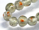 TOKO-BEADS AG927-64N Glass bead (strand) 7.5~8.5mm AG927-64N スポット柄とんぼ玉（連） 7.5~8.5mm Asian bead & African bead  Handmade,Lampeork,bead,asia,india,ethnic,parts,accessory,beads とんぼ玉,ビーズ,トンボ玉,アジア,インド,エスニック,手作り,パーツ,アクセサリー