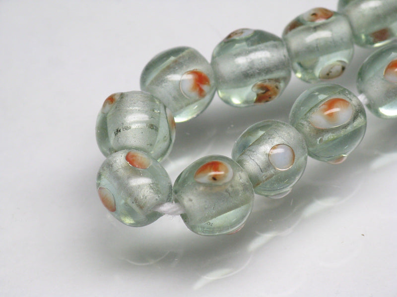TOKO-BEADS AG927-60N Glass bead (strand) 7.5~8.5mm AG927-60N とんぼ玉（連） 7.5~8.5mm Asian bead & African bead  Handmade,Lampeork,bead,asia,india,ethnic,parts,accessory,beads とんぼ玉,ビーズ,トンボ玉,アジア,インド,エスニック,手作り,パーツ,アクセサリー