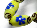 TOKO-BEADS AG929-30N Glass bead (strand) 13mm AG929-30N フラワービーズ（連） 13mm Asian bead & African bead  Handmade,Lampeork,bead,asia,india,ethnic,parts,accessory,beads とんぼ玉,ビーズ,トンボ玉,アジア,インド,エスニック,手作り,パーツ,アクセサリー