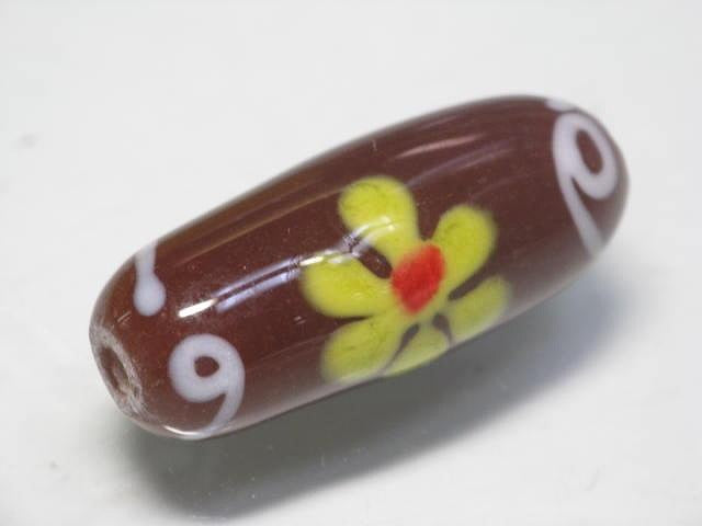 TOKO-BEADS AG929-38S Glass bead 13mm AG929-38S フラワービーズ 13mm Asian bead & African bead  Handmade,Lampeork,bead,asia,india,ethnic,parts,accessory,beads とんぼ玉,ビーズ,トンボ玉,アジア,インド,エスニック,手作り,パーツ,アクセサリー