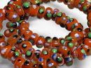 TOKO-BEADS AG934N-68 Glass bead (strand) 9.5mm AG934N-68 スタッドビーズ（連） 9.5mm Asian bead & African bead  Handmade,Lampeork,bead,asia,india,ethnic,parts,accessory,beads とんぼ玉,ビーズ,トンボ玉,アジア,インド,エスニック,手作り,パーツ,アクセサリー