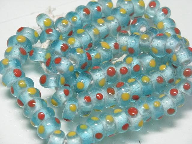 TOKO-BEADS AG934N-83 Glass bead (strand) 10mm AG934N-83 スタッドビーズ（連） 10mm Asian bead & African bead  Handmade,Lampeork,bead,asia,india,ethnic,parts,accessory,beads とんぼ玉,ビーズ,トンボ玉,アジア,インド,エスニック,手作り,パーツ,アクセサリー