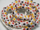TOKO-BEADS AG934N-84 Glass bead (strand) 10mm AG934N-84 スタッドビーズ（連） 10mm Asian bead & African bead  Handmade,Lampeork,bead,asia,india,ethnic,parts,accessory,beads とんぼ玉,ビーズ,トンボ玉,アジア,インド,エスニック,手作り,パーツ,アクセサリー