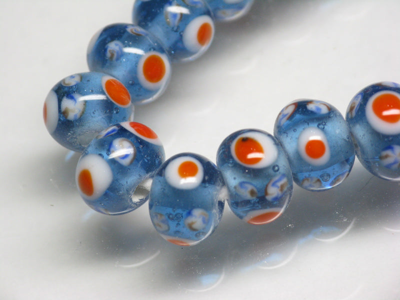 TOKO-BEADS AG934-66N Glass bead (strand) 8.5~9.5mm AG934-66N スタッドビーズ（連） 8.5~9.5mm Asian bead & African bead  Handmade,Lampeork,bead,asia,india,ethnic,parts,accessory,beads とんぼ玉,ビーズ,トンボ玉,アジア,インド,エスニック,手作り,パーツ,アクセサリー