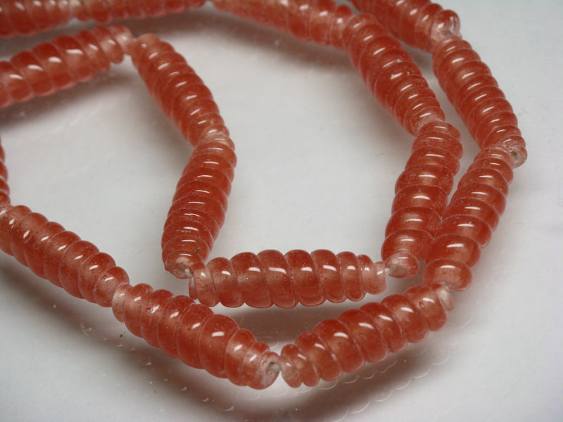 TOKO-BEADS AG934N-86 Glass bead (strand) 7.5~8mm AG934N-86 トゥイストビーズ（連） 7.5~8mm Asian bead & African bead  Handmade,Lampeork,bead,asia,india,ethnic,parts,accessory,beads とんぼ玉,ビーズ,トンボ玉,アジア,インド,エスニック,手作り,パーツ,アクセサリー