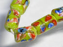 TOKO-BEADS AG935-65N Glass bead (strand) 8~8.5mm AG935-65N フラワービーズ（連） 8~8.5mm Asian bead & African bead  Handmade,Lampeork,bead,asia,india,ethnic,parts,accessory,beads とんぼ玉,ビーズ,トンボ玉,アジア,インド,エスニック,手作り,パーツ,アクセサリー