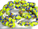 TOKO-BEADS AG935N-66 Glass bead (strand) 8~8.5mm AG935N-66 フラワーチューブ（連） 8~8.5mm Asian bead & African bead  Handmade,Lampeork,bead,asia,india,ethnic,parts,accessory,beads とんぼ玉,ビーズ,トンボ玉,アジア,インド,エスニック,手作り,パーツ,アクセサリー