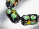 TOKO-BEADS AG935-73N Glass bead (strand) 8~8.5mm AG935-73N フラワービーズ（連） 8~8.5mm Asian bead & African bead  Handmade,Lampeork,bead,asia,india,ethnic,parts,accessory,beads とんぼ玉,ビーズ,トンボ玉,アジア,インド,エスニック,手作り,パーツ,アクセサリー