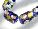TOKO-BEADS AG935-74N Glass bead (strand) 8~8.5mm AG935-74N フラワービーズ（連） 8~8.5mm Asian bead & African bead  Handmade,Lampeork,bead,asia,india,ethnic,parts,accessory,beads とんぼ玉,ビーズ,トンボ玉,アジア,インド,エスニック,手作り,パーツ,アクセサリー