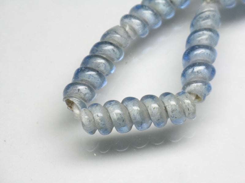 TOKO-BEADS AG935N-94 Glass bead (strand) 6.5~7mm AG935N-94 トゥイストビーズ（連） 6.5~7mm Asian bead & African bead  Handmade,Lampeork,bead,asia,india,ethnic,parts,accessory,beads とんぼ玉,ビーズ,トンボ玉,アジア,インド,エスニック,手作り,パーツ,アクセサリー