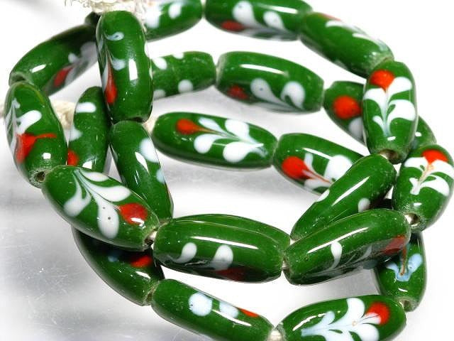 TOKO-BEADS AG936N-02 Glass bead (strand) 9~10mm AG936N-02 フラワービーズ（連） 9~10mm Asian bead & African bead  Handmade,Lampeork,bead,asia,india,ethnic,parts,accessory,beads とんぼ玉,ビーズ,トンボ玉,アジア,インド,エスニック,手作り,パーツ,アクセサリー