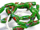 TOKO-BEADS AG936N-04 Glass bead (strand) 7mm AG936N-04 フラワービーズ（連） 7mm Asian bead & African bead  Handmade,Lampeork,bead,asia,india,ethnic,parts,accessory,beads とんぼ玉,ビーズ,トンボ玉,アジア,インド,エスニック,手作り,パーツ,アクセサリー