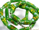 TOKO-BEADS AG936N-05 Glass bead (strand) 7~8mm AG936N-05 フラワービーズ（連） 7~8mm Asian bead & African bead  Handmade,Lampeork,bead,asia,india,ethnic,parts,accessory,beads とんぼ玉,ビーズ,トンボ玉,アジア,インド,エスニック,手作り,パーツ,アクセサリー