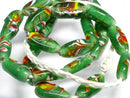 TOKO-BEADS AG936N-06 Glass bead (strand) 7~8mm AG936N-06 フラワービーズ（連） 7~8mm Asian bead & African bead  Handmade,Lampeork,bead,asia,india,ethnic,parts,accessory,beads とんぼ玉,ビーズ,トンボ玉,アジア,インド,エスニック,手作り,パーツ,アクセサリー