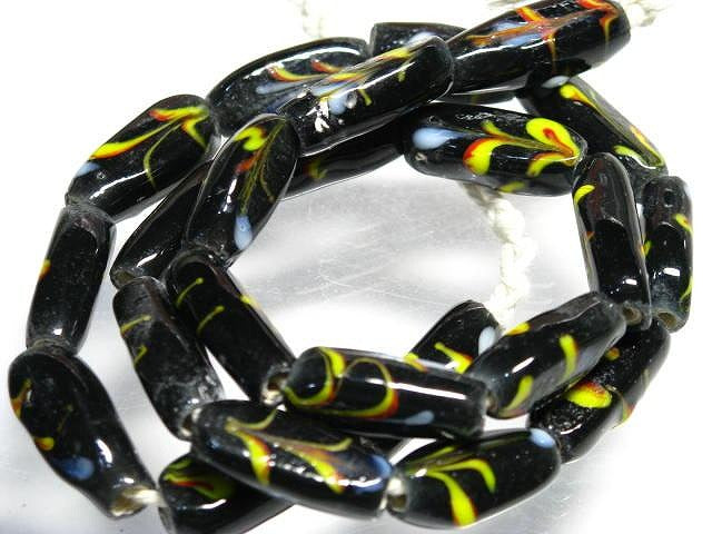 TOKO-BEADS AG936N-09 Glass bead (strand) 9mm AG936N-09 フラワービーズ（連） 9mm Asian bead & African bead  Handmade,Lampeork,bead,asia,india,ethnic,parts,accessory,beads とんぼ玉,ビーズ,トンボ玉,アジア,インド,エスニック,手作り,パーツ,アクセサリー