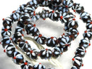TOKO-BEADS AG936-39N Glass bead (strand) 8.5mm AG936-39N フラワービーズ（連） 8.5mm Asian bead & African bead  Handmade,Lampeork,bead,asia,india,ethnic,parts,accessory,beads とんぼ玉,ビーズ,トンボ玉,アジア,インド,エスニック,手作り,パーツ,アクセサリー