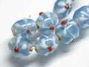 TOKO-BEADS AG936-38N Glass bead (strand) 7mm AG936-38N フラワービーズ（連） 7mm Asian bead & African bead  Handmade,Lampeork,bead,asia,india,ethnic,parts,accessory,beads とんぼ玉,ビーズ,トンボ玉,アジア,インド,エスニック,手作り,パーツ,アクセサリー