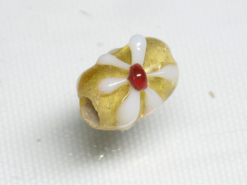 TOKO-BEADS AG936S-35 Glass bead 8mm AG936S-35 フラワービーズ 8mm Asian bead & African bead  Handmade,Lampeork,bead,asia,india,ethnic,parts,accessory,beads とんぼ玉,ビーズ,トンボ玉,アジア,インド,エスニック,手作り,パーツ,アクセサリー