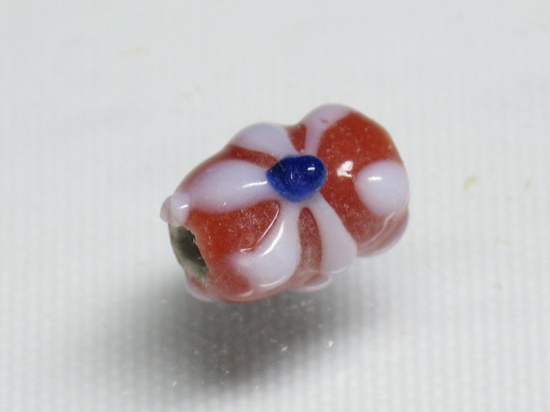 TOKO-BEADS AG936S-36 Glass bead 8mm AG936S-36 フラワービーズ 8mm Asian bead & African bead  Handmade,Lampeork,bead,asia,india,ethnic,parts,accessory,beads とんぼ玉,ビーズ,トンボ玉,アジア,インド,エスニック,手作り,パーツ,アクセサリー