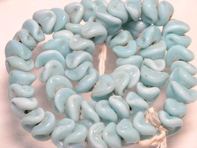 TOKO-BEADS AG939N-17 Glass bead (strand) 10mm AG939N-17 ビッグウェイブビーズ（連） 10mm Asian bead & African bead  Handmade,Lampeork,bead,asia,india,ethnic,parts,accessory,beads とんぼ玉,ビーズ,トンボ玉,アジア,インド,エスニック,手作り,パーツ,アクセサリー