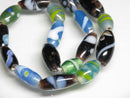 TOKO-BEADS AG941-72N Mixed glass bead (Strand mixed) 6.5~9mm AG941-72N とんぼ玉ミックス（連/在庫限り） 6.5~9mm Asian bead & African bead  Handmade,Lampeork,bead,asia,india,ethnic,parts,accessory,beads とんぼ玉,ビーズ,トンボ玉,アジア,インド,エスニック,手作り,パーツ,アクセサリー