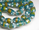 TOKO-BEADS AG941-74N Glass bead (Strand) 8~8.5mm AG941-74N とんぼ玉（連） 8~8.5mm Asian bead & African bead  Handmade,Lampeork,bead,asia,india,ethnic,parts,accessory,beads とんぼ玉,ビーズ,トンボ玉,アジア,インド,エスニック,手作り,パーツ,アクセサリー