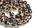 TOKO-BEADS AG941-77N Glass bead (Strand) 6.5~8mm AG941-77N とんぼ玉（連のみ） 6.5~8mm Asian bead & African bead  Handmade,Lampeork,bead,asia,india,ethnic,parts,accessory,beads とんぼ玉,ビーズ,トンボ玉,アジア,インド,エスニック,手作り,パーツ,アクセサリー