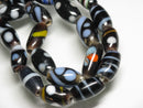 TOKO-BEADS AG941-78N Glass bead (Strand) 7~9mm AG941-78N とんぼ玉（連のみ） 7~9mm Asian bead & African bead  Handmade,Lampeork,bead,asia,india,ethnic,parts,accessory,beads とんぼ玉,ビーズ,トンボ玉,アジア,インド,エスニック,手作り,パーツ,アクセサリー