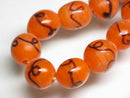 TOKO-BEADS AG942-12N Glass bead (strand) 10~11mm AG942-12N リボン模様のとんぼ玉（連） 10~11mmAG942-12N Glass bead (strand) 10~11mmHandmade,Lampeork,bead,asia,india,ethnic,parts,accessory,beads| TOKO-BEADS |AG942-12N Glass bead (strand) 10~11mm Asian bead & African bead  Handmade,Lampeork,bead,asia,india,ethnic,parts,accessory,beads とんぼ玉,ビーズ,トンボ玉,アジア,インド,エスニック,手作り,パーツ,アクセサリー