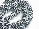 TOKO-BEADS AG942-78N Glass bead (strand) 9~10mm AG942-78N ウェイブライン柄とんぼ玉（連） 9~10mmAG942-78N Glass bead (strand) 9~10mmHandmade,Lampeork,bead,asia,india,ethnic,parts,accessory,beads| TOKO-BEADS |AG942-78N Glass bead (strand) 9~10mm Asian bead & African bead  Handmade,Lampeork,bead,asia,india,ethnic,parts,accessory,beads とんぼ玉,ビーズ,トンボ玉,アジア,インド,エスニック,手作り,パーツ,アクセサリー