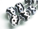 TOKO-BEADS AG942-81N Glass bead (strand) 14~15mm AG942-81N とんぼ玉（連） 14~15mm Asian bead & African bead  Handmade,Lampeork,bead,asia,india,ethnic,parts,accessory,beads とんぼ玉,ビーズ,トンボ玉,アジア,インド,エスニック,手作り,パーツ,アクセサリー