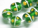 TOKO-BEADS AG943-01N Glass bead (strand) 11~12mm AG943-01N とんぼ玉（連） 11~12mm Asian bead & African bead  Handmade,Lampeork,bead,asia,india,ethnic,parts,accessory,beads とんぼ玉,ビーズ,トンボ玉,アジア,インド,エスニック,手作り,パーツ,アクセサリー