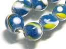 TOKO-BEADS AG943-04N Glass bead (strand) 9mm AG943-04N とんぼ玉（連） 9mm Asian bead & African bead  Handmade,Lampeork,bead,asia,india,ethnic,parts,accessory,beads とんぼ玉,ビーズ,トンボ玉,アジア,インド,エスニック,手作り,パーツ,アクセサリー