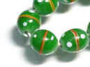 TOKO-BEADS AG943-09N Glass bead (strand) 10mm AG943-09N とんぼ玉（連） 10mm Asian bead & African bead  Handmade,Lampeork,bead,asia,india,ethnic,parts,accessory,beads とんぼ玉,ビーズ,トンボ玉,アジア,インド,エスニック,手作り,パーツ,アクセサリー