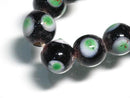 TOKO-BEADS AG943-13N Glass bead (strand) 10mm AG943-13N スポット柄とんぼ玉（連） 10mm Asian bead & African bead  Handmade,Lampeork,bead,asia,india,ethnic,parts,accessory,beads とんぼ玉,ビーズ,トンボ玉,アジア,インド,エスニック,手作り,パーツ,アクセサリー