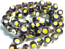 TOKO-BEADS AG943N-14 Glass bead (strand) 10mm AG943N-14 とんぼ玉（連） 10mm Asian bead & African bead  Handmade,Lampeork,bead,asia,india,ethnic,parts,accessory,beads とんぼ玉,ビーズ,トンボ玉,アジア,インド,エスニック,手作り,パーツ,アクセサリー