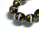 TOKO-BEADS AG943-15N Glass bead (strand) 9mm AG943-15N とんぼ玉（連） 9mm Asian bead & African bead  Handmade,Lampeork,bead,asia,india,ethnic,parts,accessory,beads とんぼ玉,ビーズ,トンボ玉,アジア,インド,エスニック,手作り,パーツ,アクセサリー