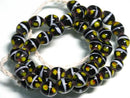 TOKO-BEADS AG943N-15 Glass bead (strand) 9mm AG943N-15 とんぼ玉（連） 9mm Asian bead & African bead  Handmade,Lampeork,bead,asia,india,ethnic,parts,accessory,beads とんぼ玉,ビーズ,トンボ玉,アジア,インド,エスニック,手作り,パーツ,アクセサリー