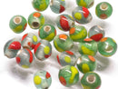 TOKO-BEADS | TOKO-BEADS |AG943-32S とんぼ玉（連） 8~9mm | TOKO-BEADS |AG943-32S Glass bead (strand) 8~9mm Asian bead & African bead  Handmade,Lampeork,bead,asia,india,ethnic,parts,accessory,beads とんぼ玉,ビーズ,トンボ玉,アジア,インド,エスニック,手作り,パーツ,アクセサリー
